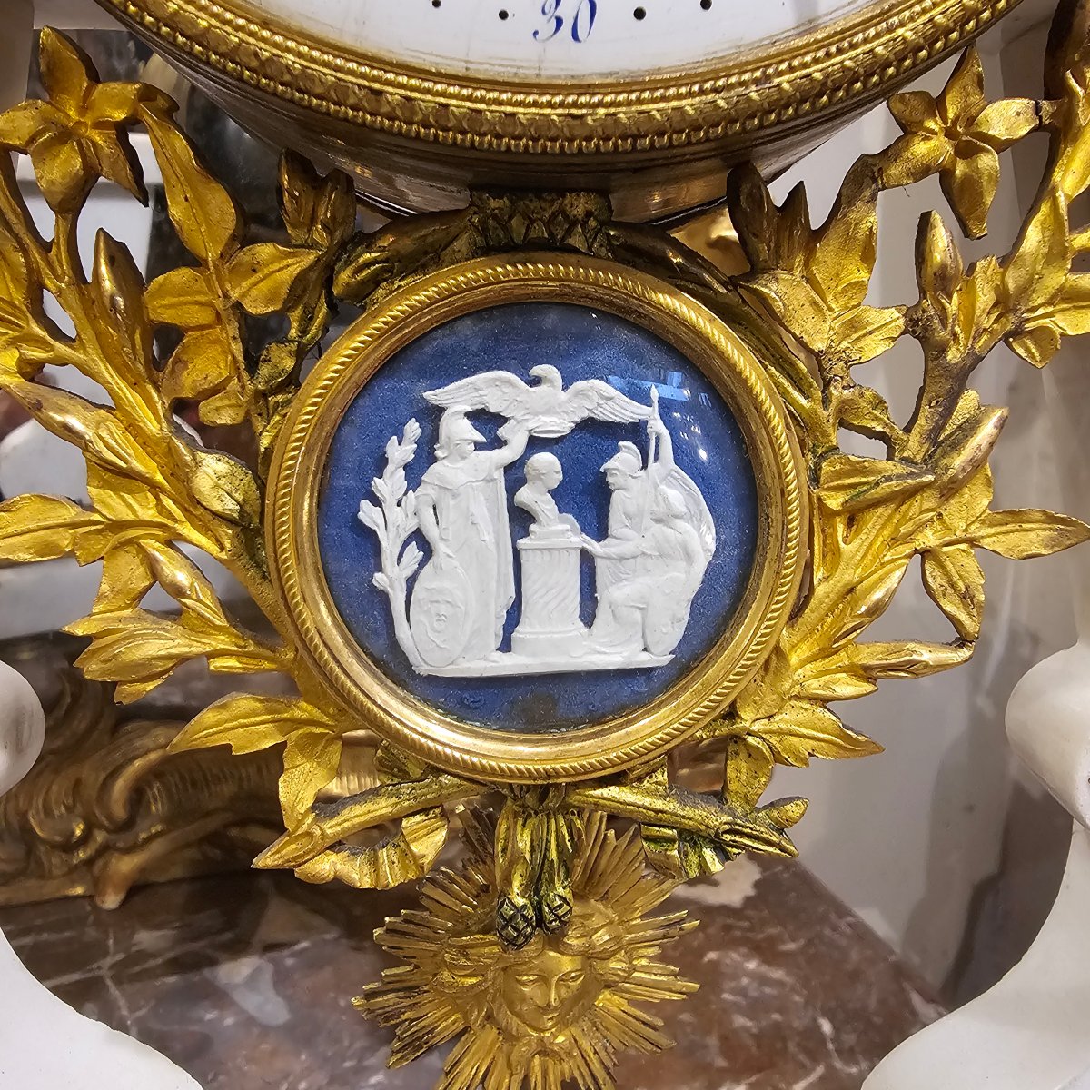 Pendule Portique Epoque Louis XVI-photo-4