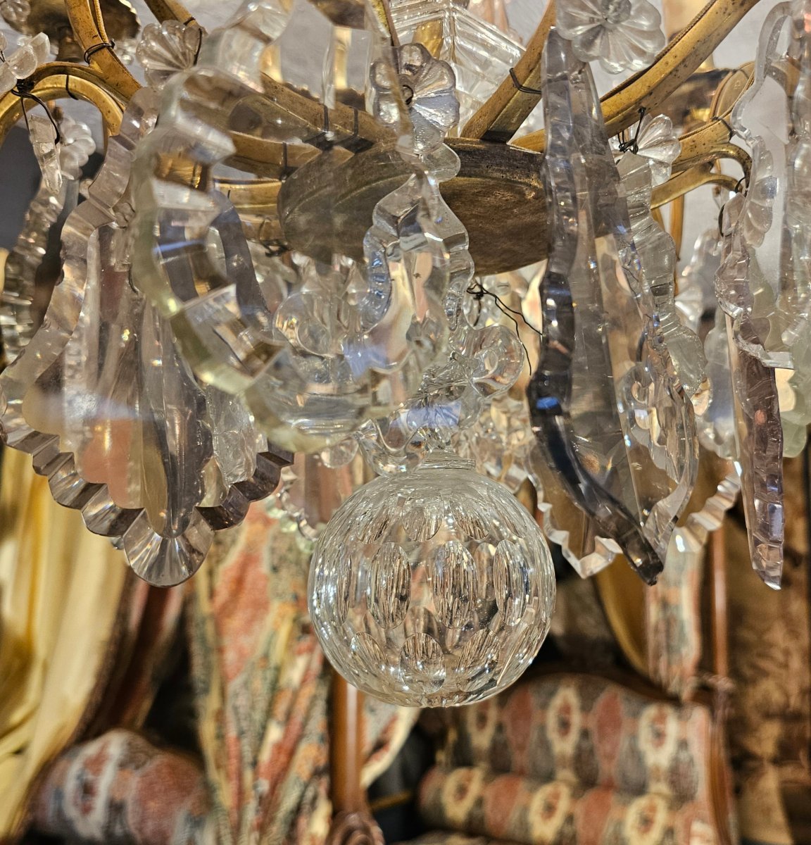 Louis XV-style Cage-shaped Chandelier-photo-3