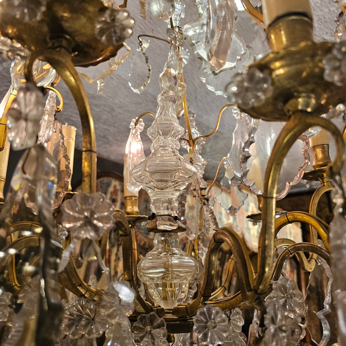 Louis XV-style Cage-shaped Chandelier-photo-4