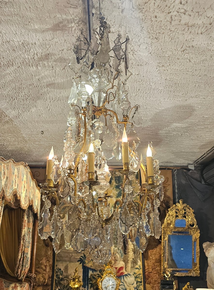 Louis XV-style Cage-shaped Chandelier
