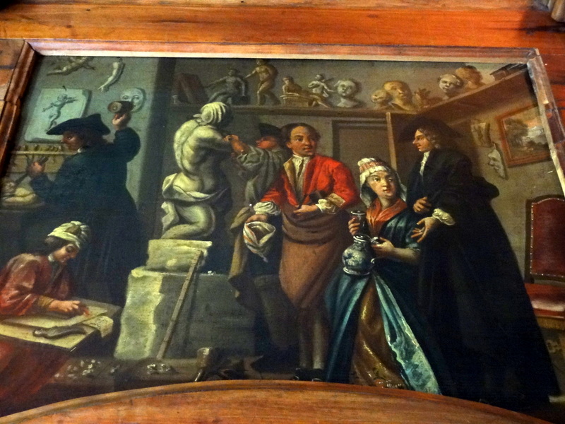 Plafond Et Bureau De Boiserie Epoque XVIIème Siècle-photo-1