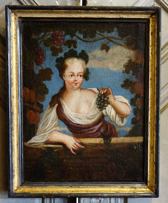 Portrait De Jeune Fille époque XVIIIème Siècle