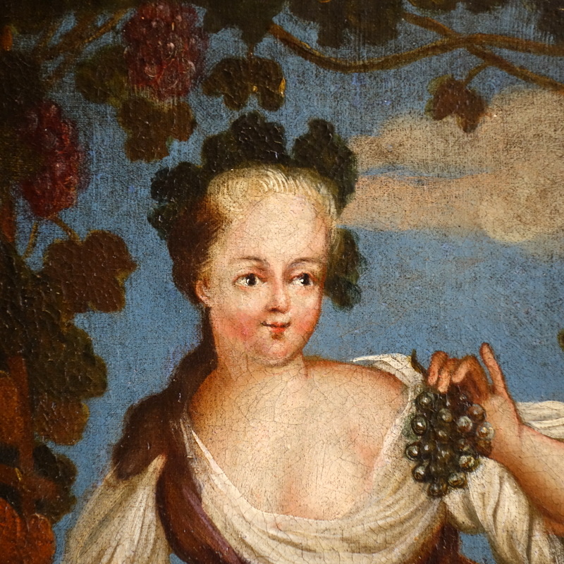 Portrait De Jeune Fille époque XVIIIème Siècle-photo-2
