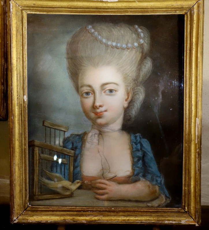 Rare Réunion De Pastels Epoque XVIIIème Siècle-photo-3