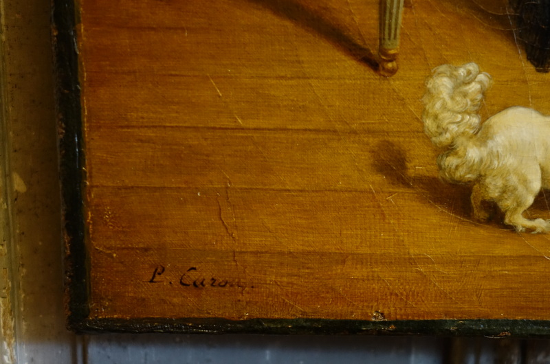 Jeune Fille au Chat Epoque XIXème Siècle-photo-5