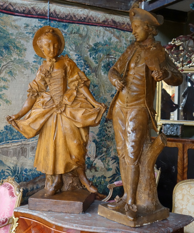 Two Terracotta Statues Early Nineteenth Century-photo-4