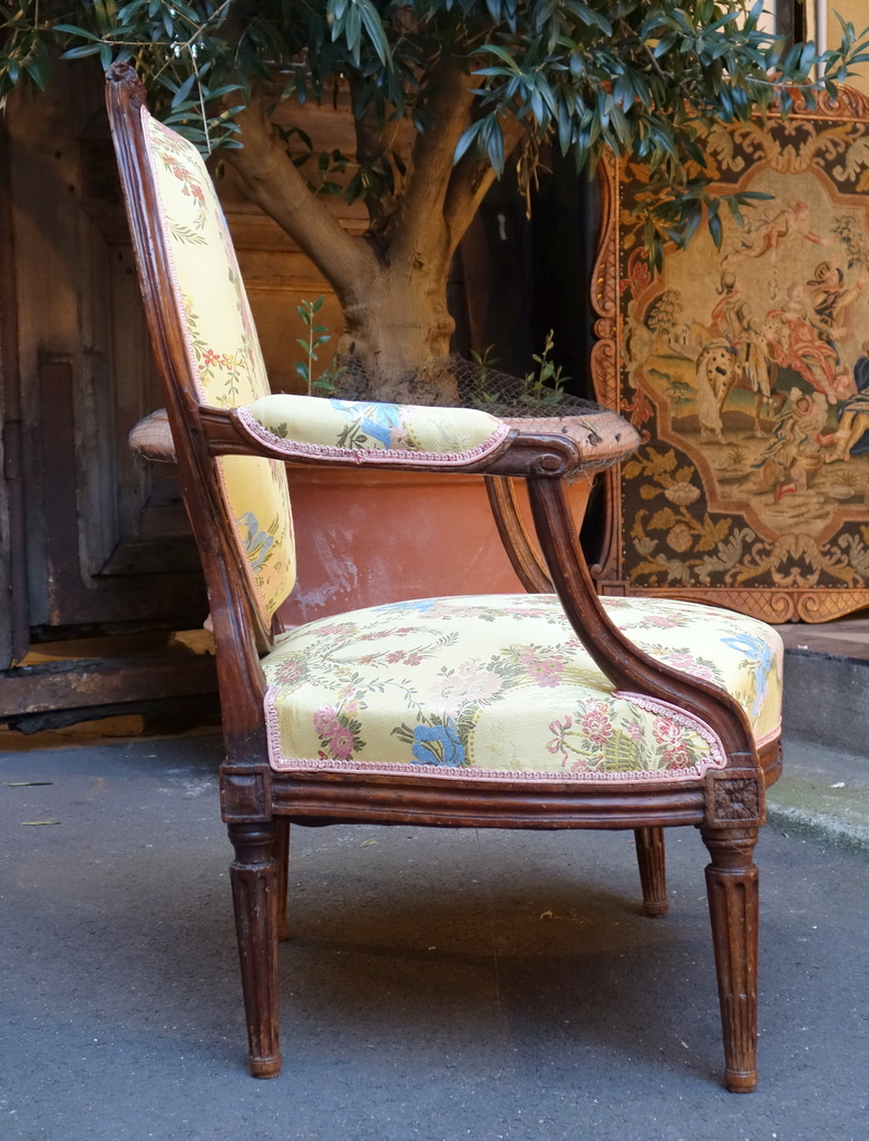 Fauteuil à Dossier à La Reine Epoque Louis XVI-photo-4