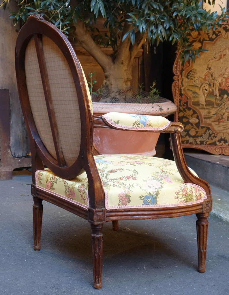 Backrest Armchair Queen Louis XVI-photo-1