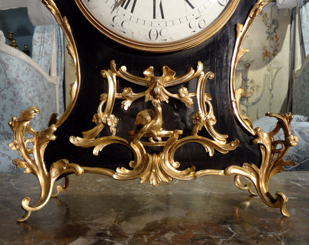 Lacquered Wood Cartel Louis XV-photo-4