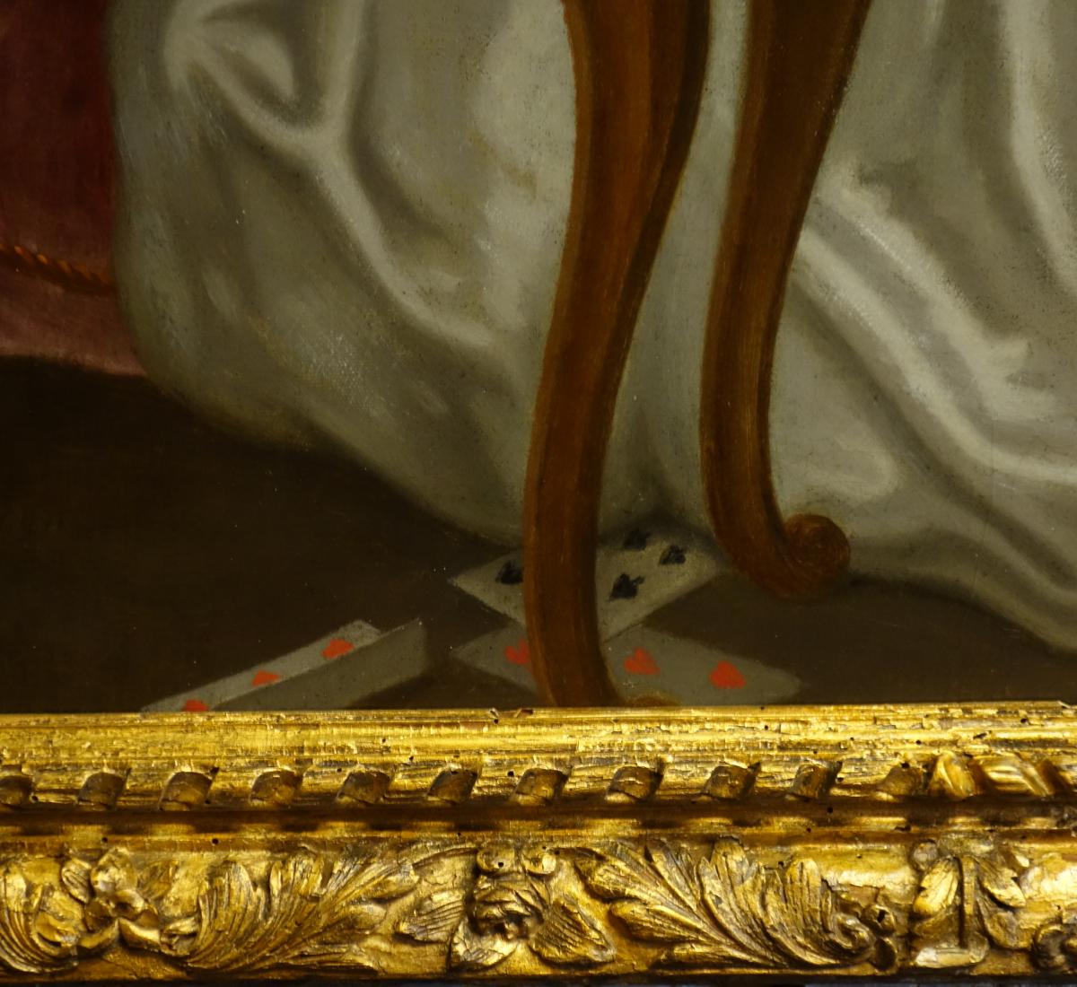 Portraits "le Château De Cartes" Epoque Louis XV-photo-3