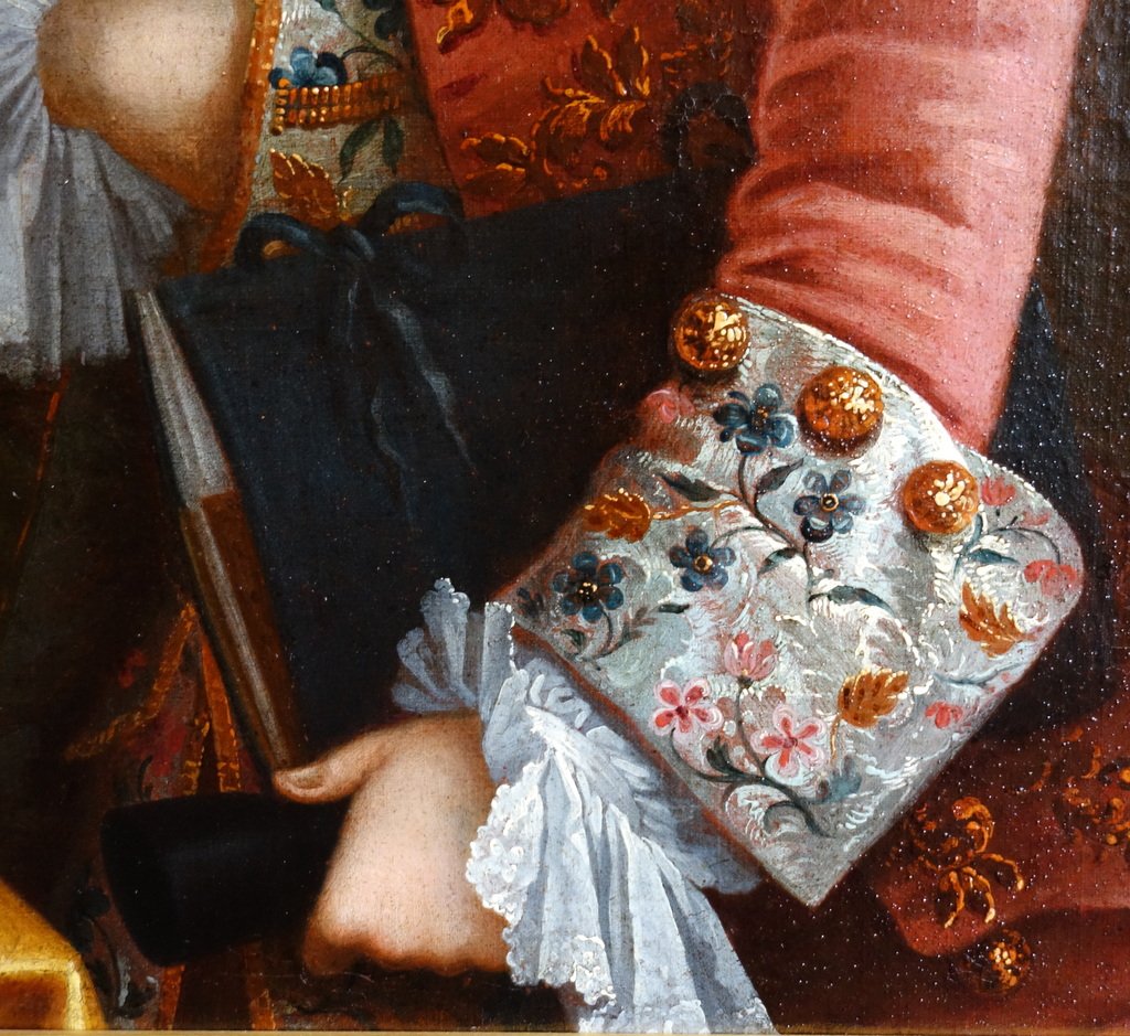Portrait d'Un Jeune Gentilhomme d'Epoque Louis XV-photo-4