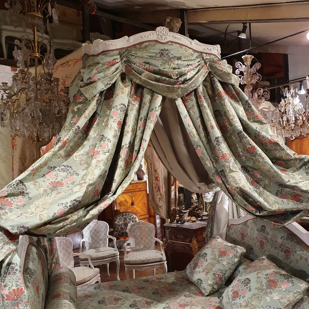 Lit à la Polonaise de Style Louis XV-photo-3