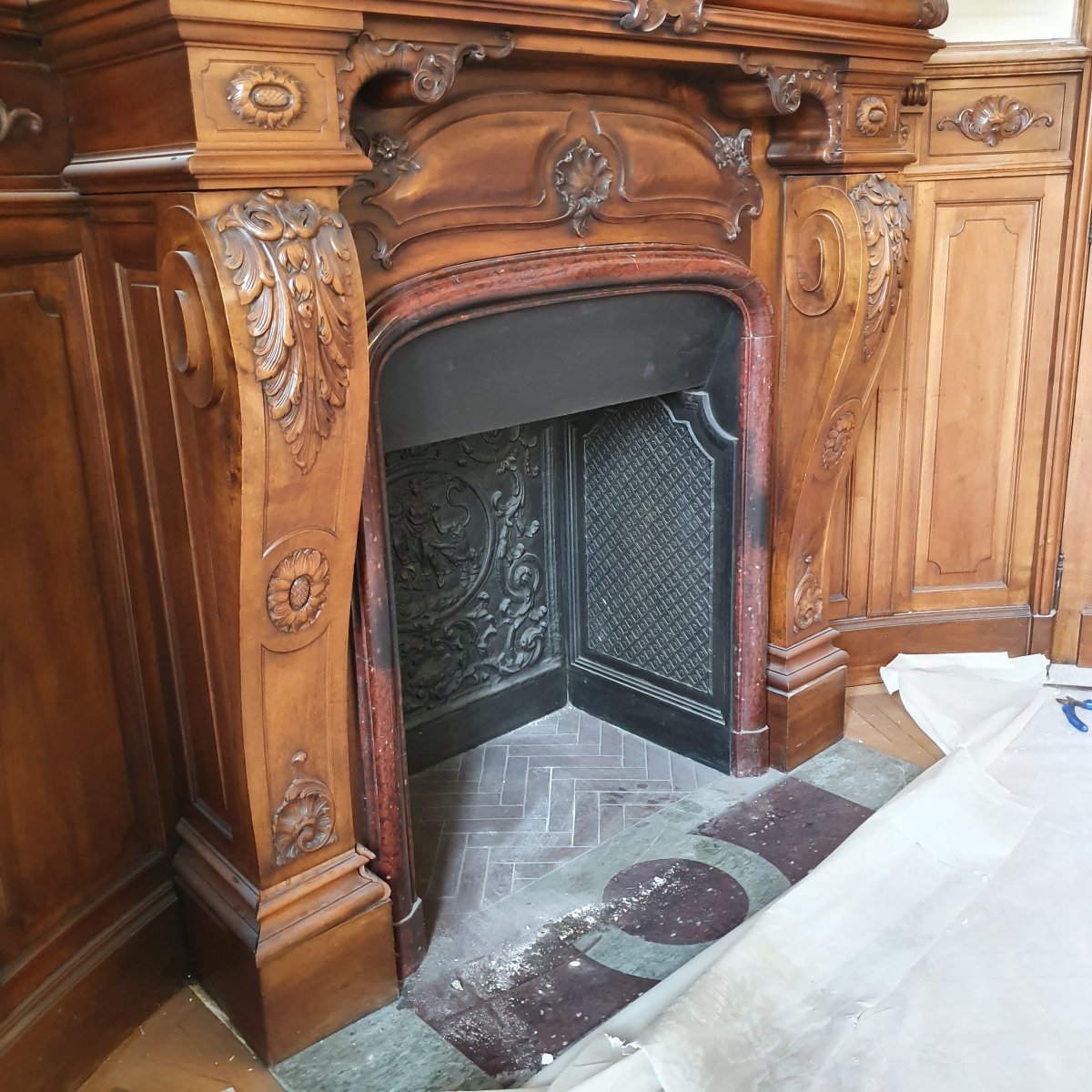 Renaissance Style Fireplace-photo-2