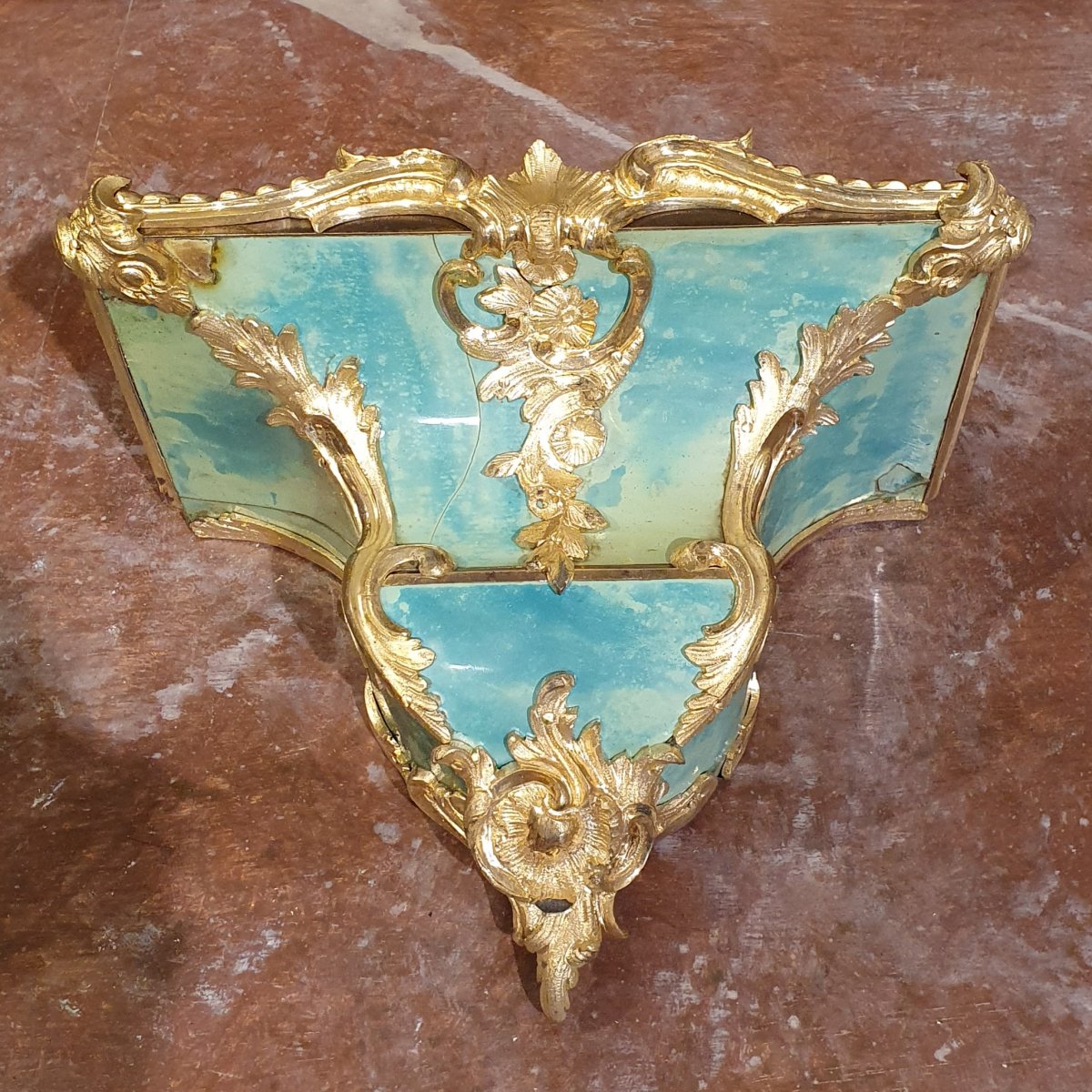Cartel En Corne Verte Epoque Louis XV-photo-6