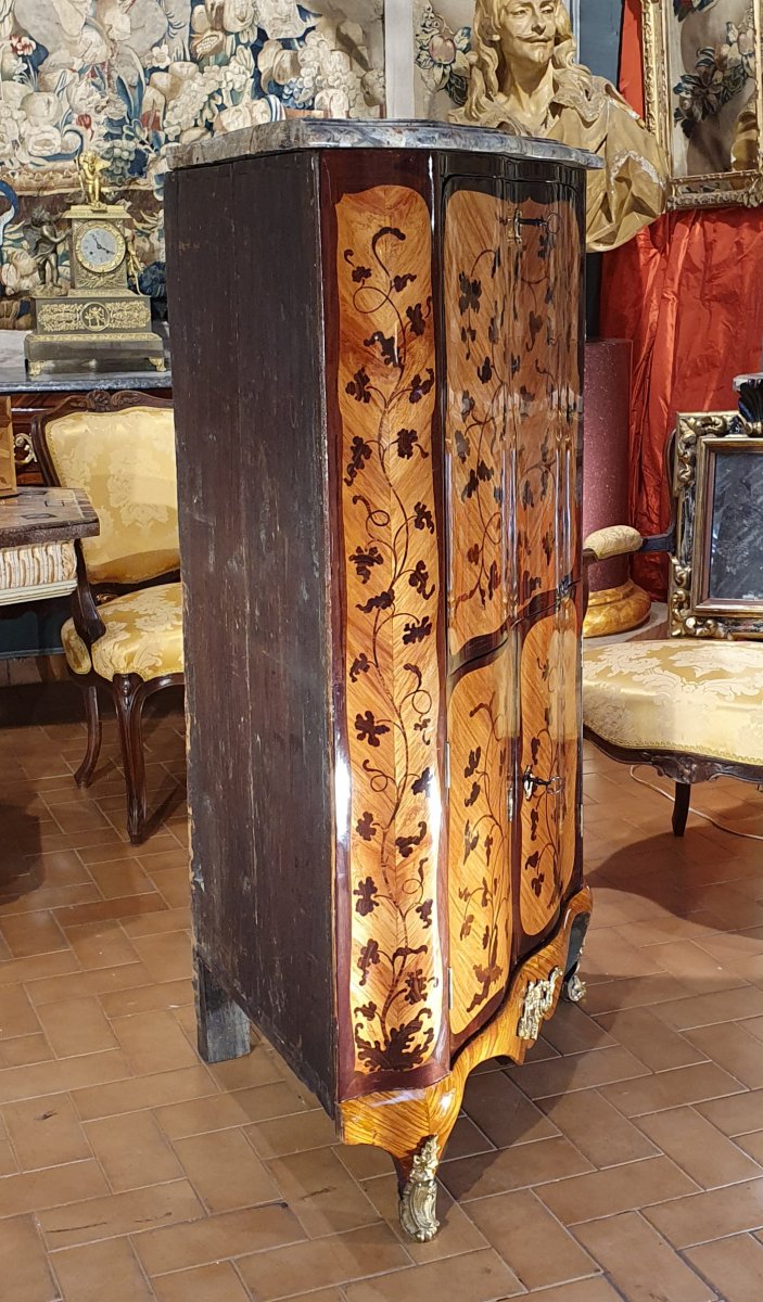 Rare Secrétaire d'Angle Epoque Louis XV-photo-4