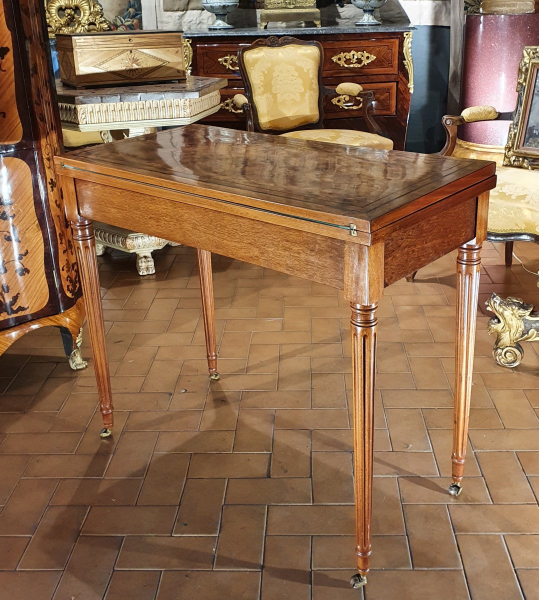 Louis XVI Period Game Table-photo-3