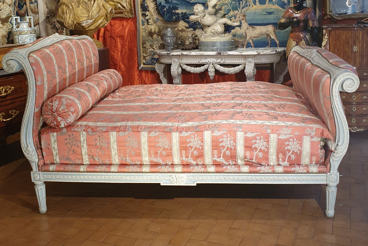 Important Lit à Crosses Epoque Transition-photo-2