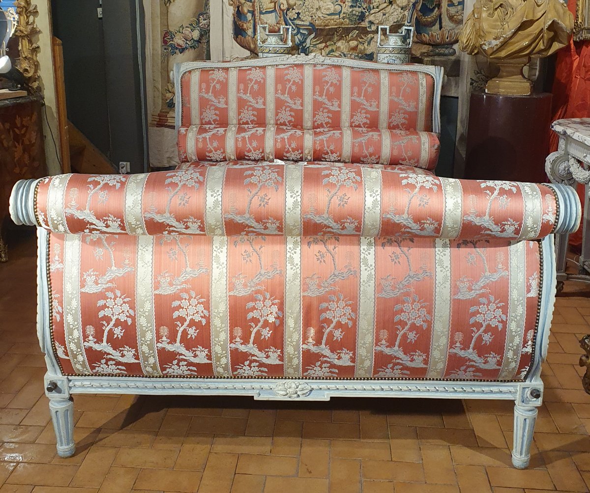 Important Lit à Crosses Epoque Transition-photo-3