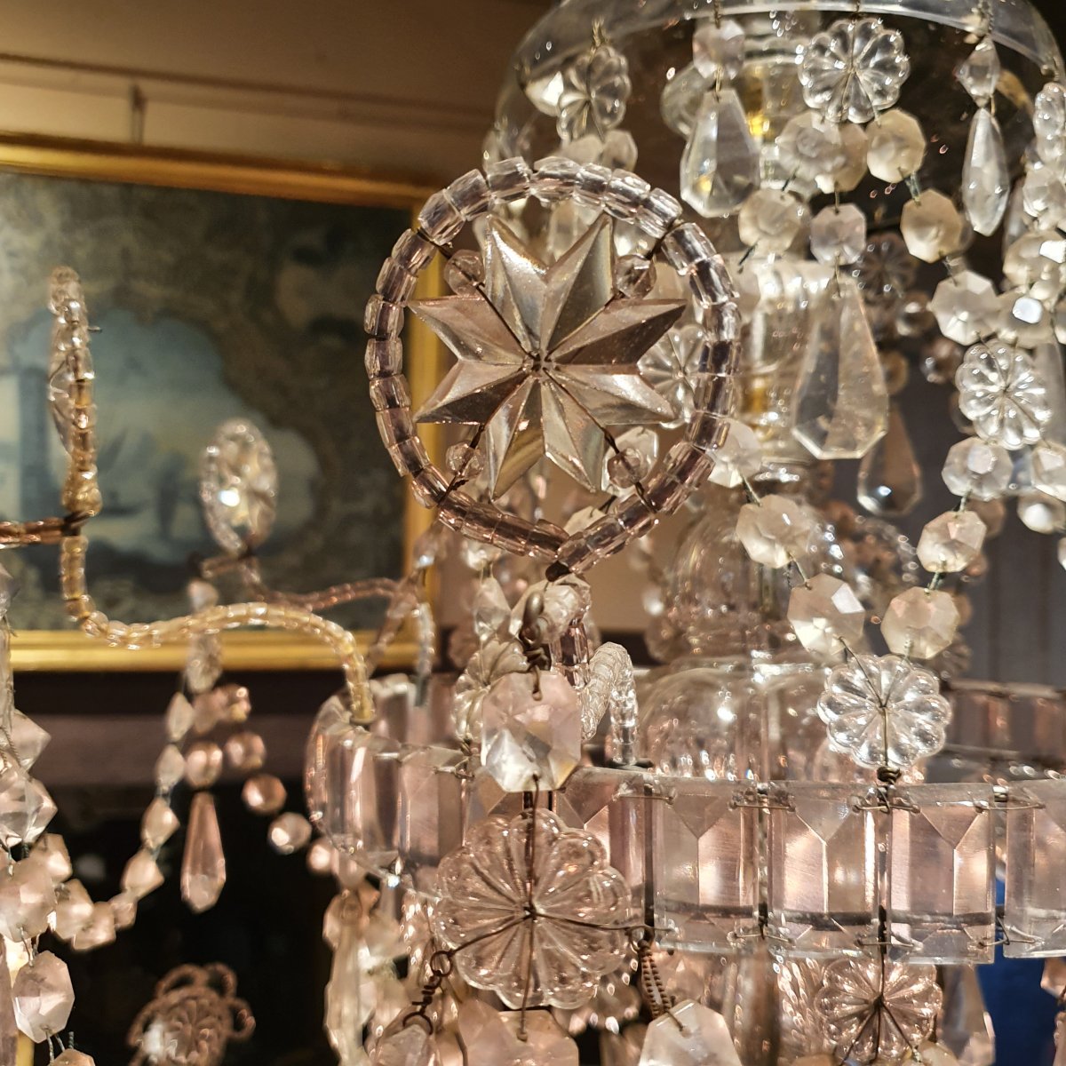 Chandelier At Eight Arms Of Lights XIXth Century-photo-1