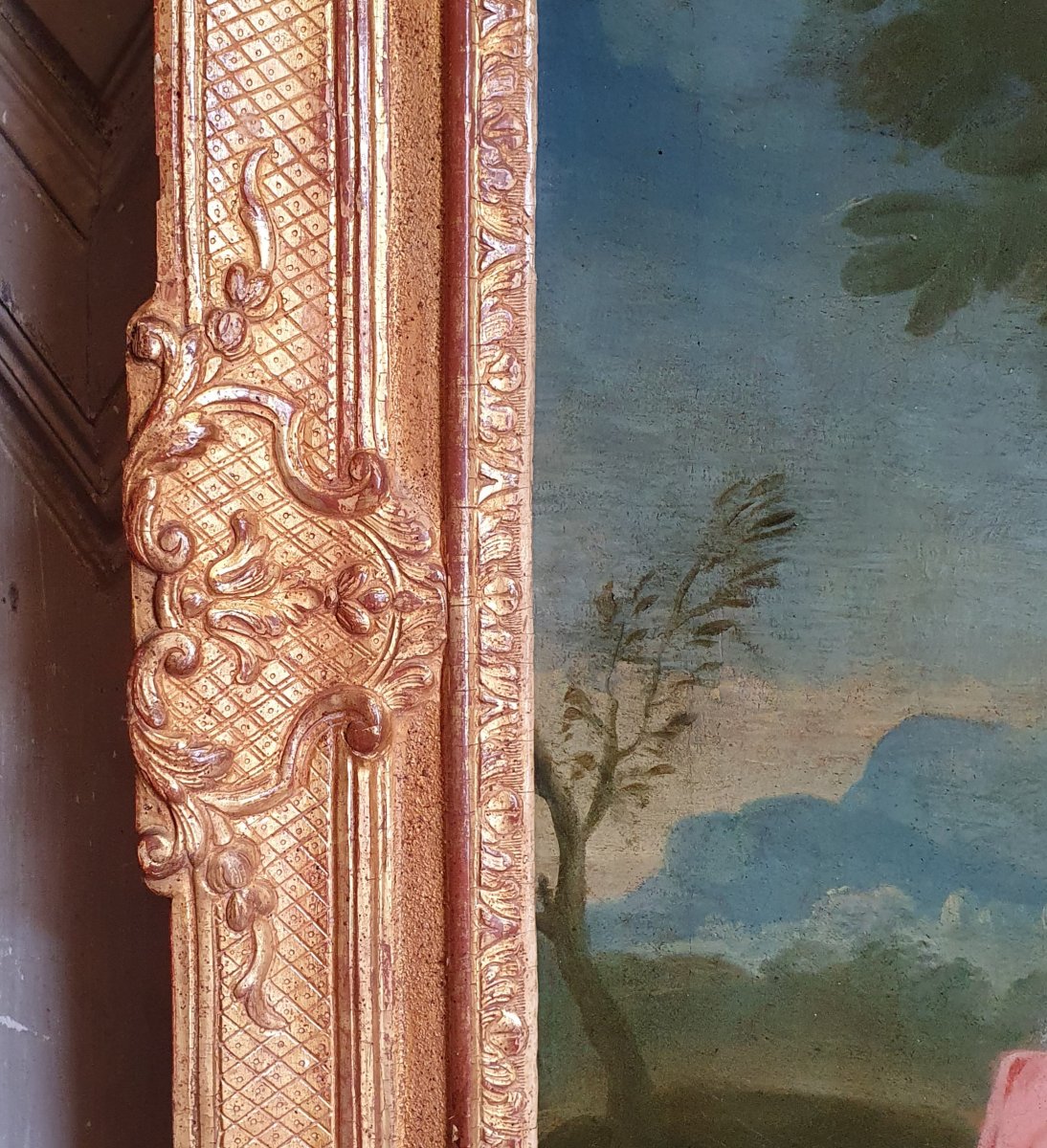 Portrait d'Une Jeune Bergère Epoque Louis XV-photo-3