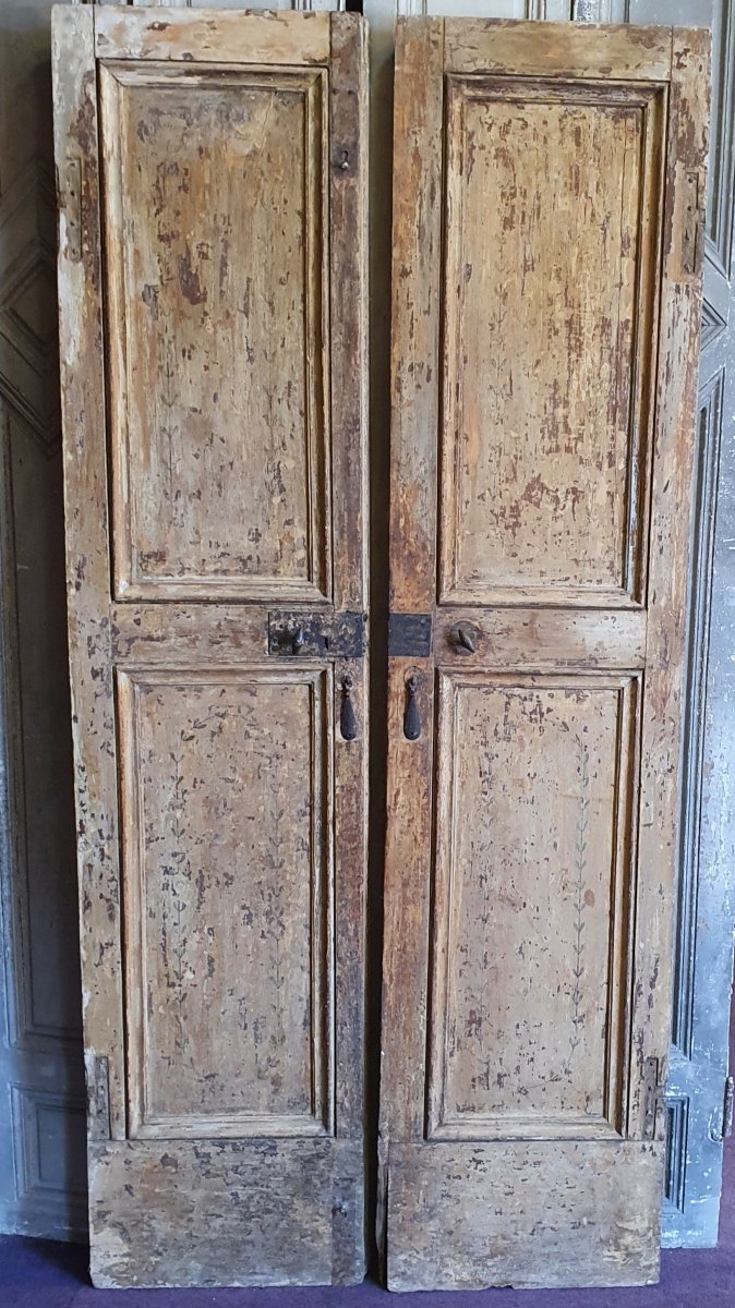 Suite De Six Paires De Portes XVIIIème Siècle-photo-1