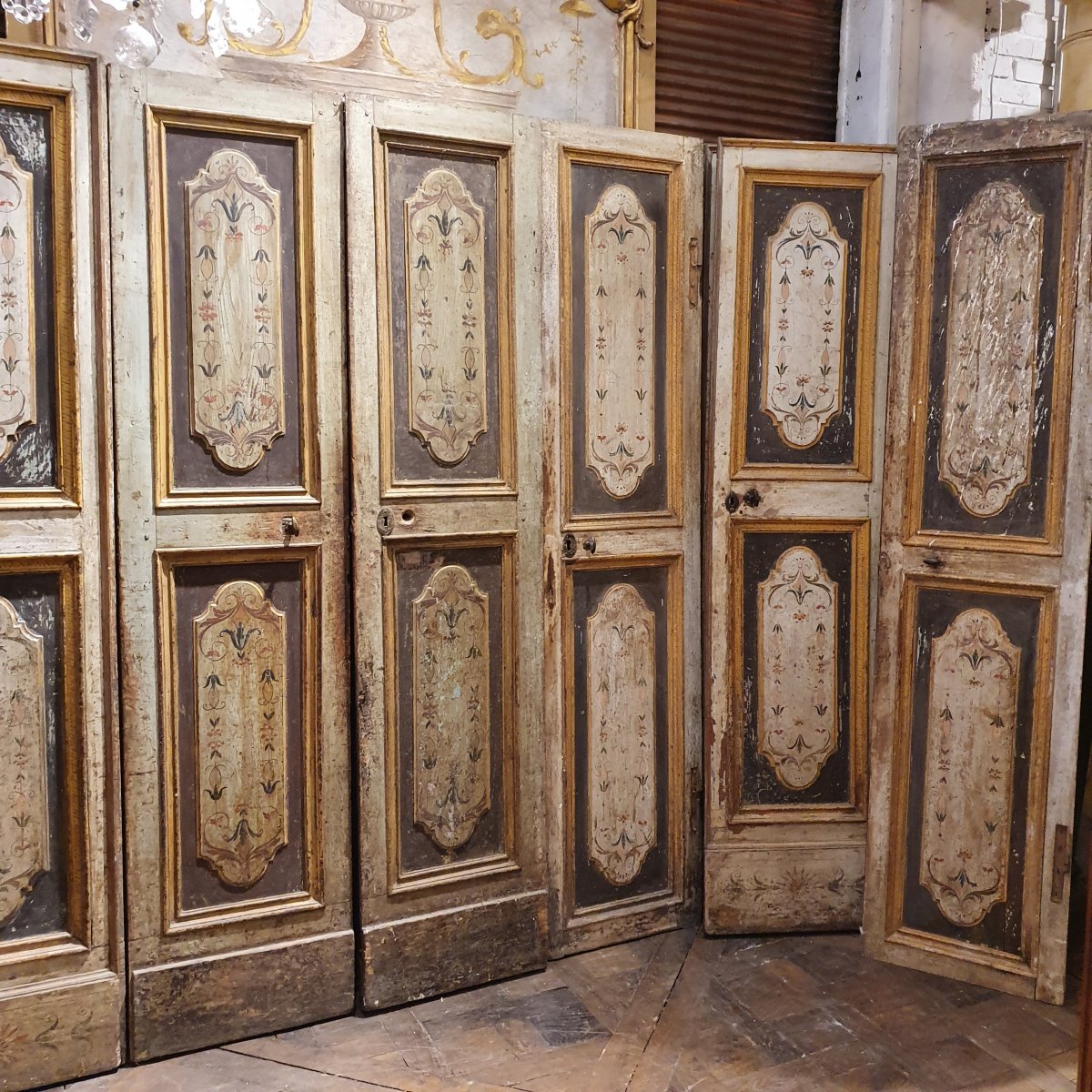 Suite De Six Paires De Portes XVIIIème Siècle-photo-3