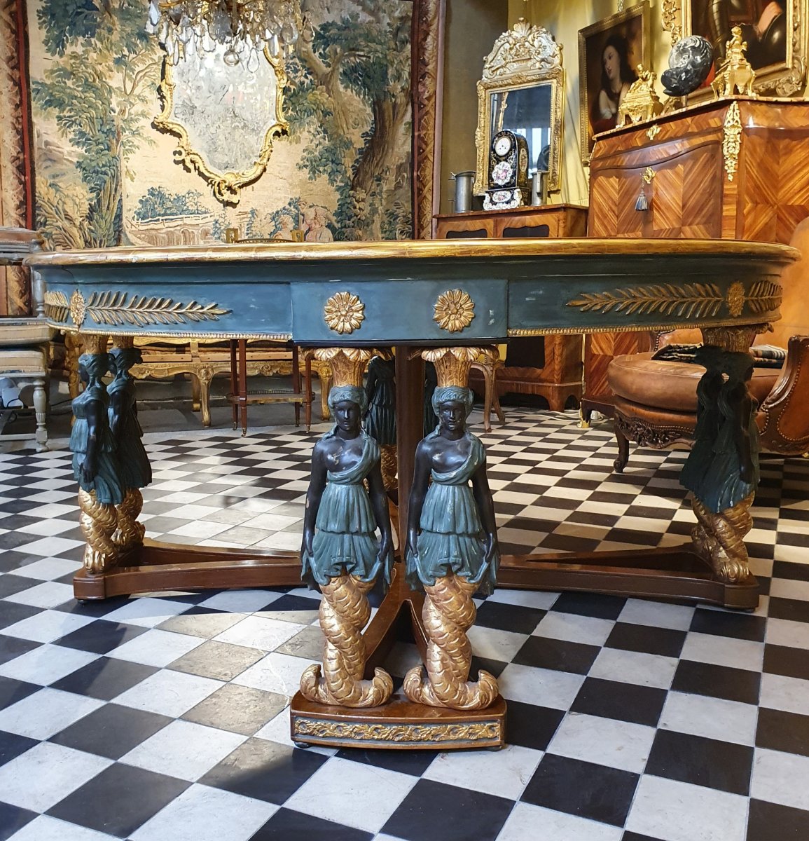 Guéridon Retour d'Egypte Début Du XXème Siècle-photo-3