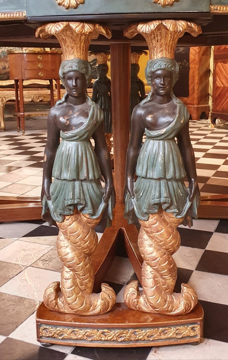 Guéridon Retour d'Egypte Début Du XXème Siècle-photo-4