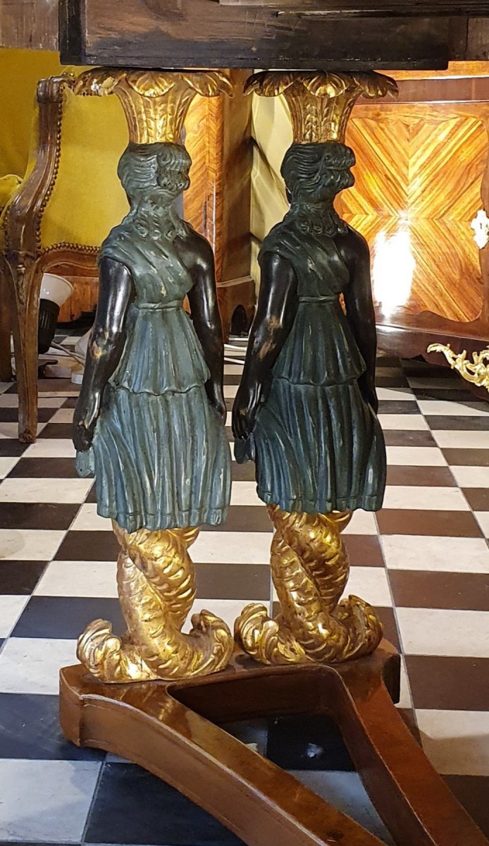 Guéridon Retour d'Egypte Début Du XXème Siècle-photo-1