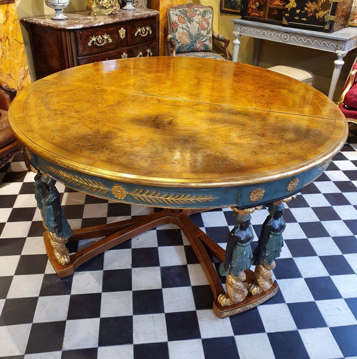 Guéridon Retour d'Egypte Début Du XXème Siècle-photo-2