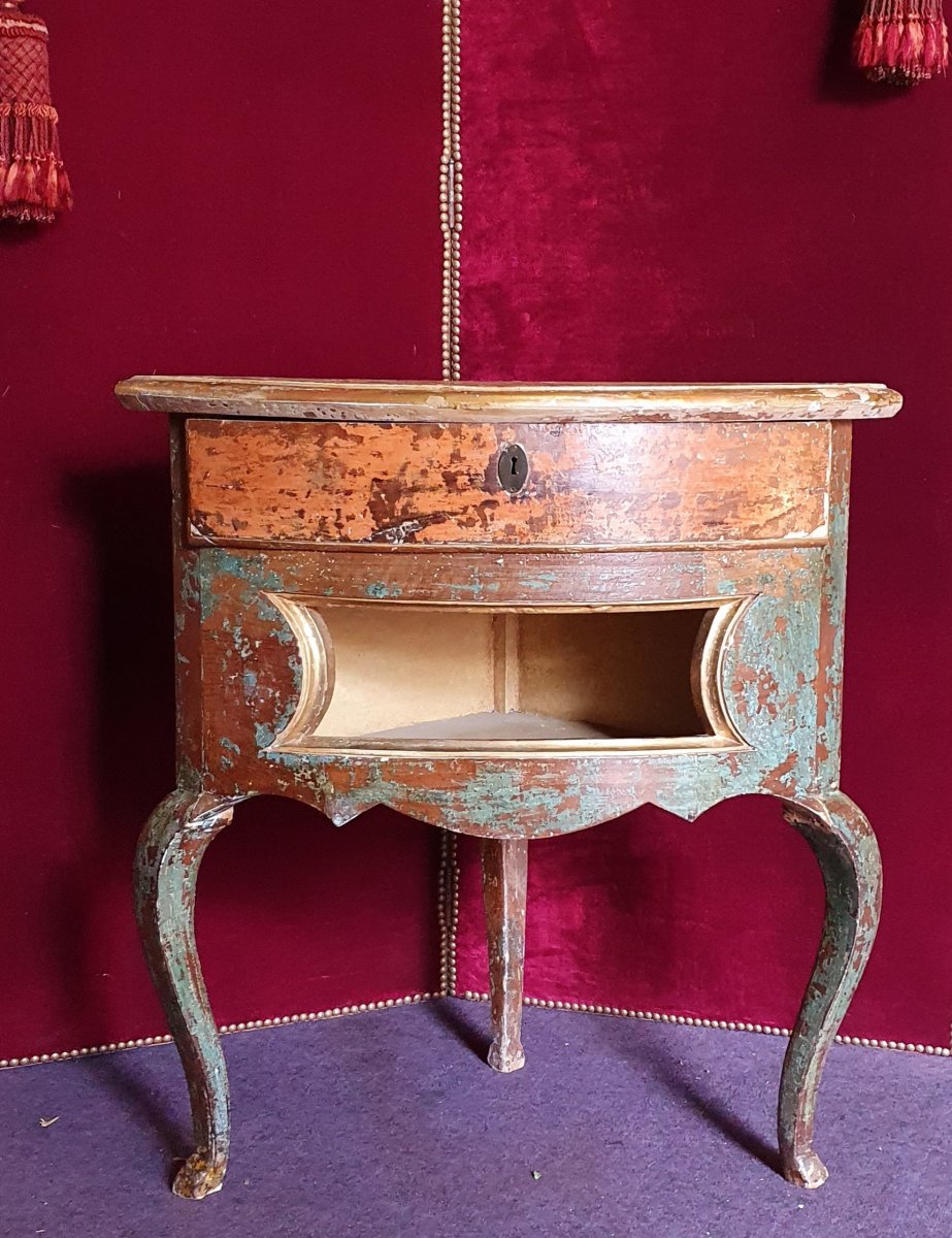 Meuble d'Encoignure Epoque Louis XV-photo-3