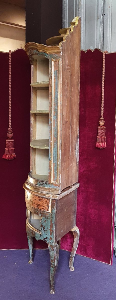 Meuble d'Encoignure Epoque Louis XV-photo-4