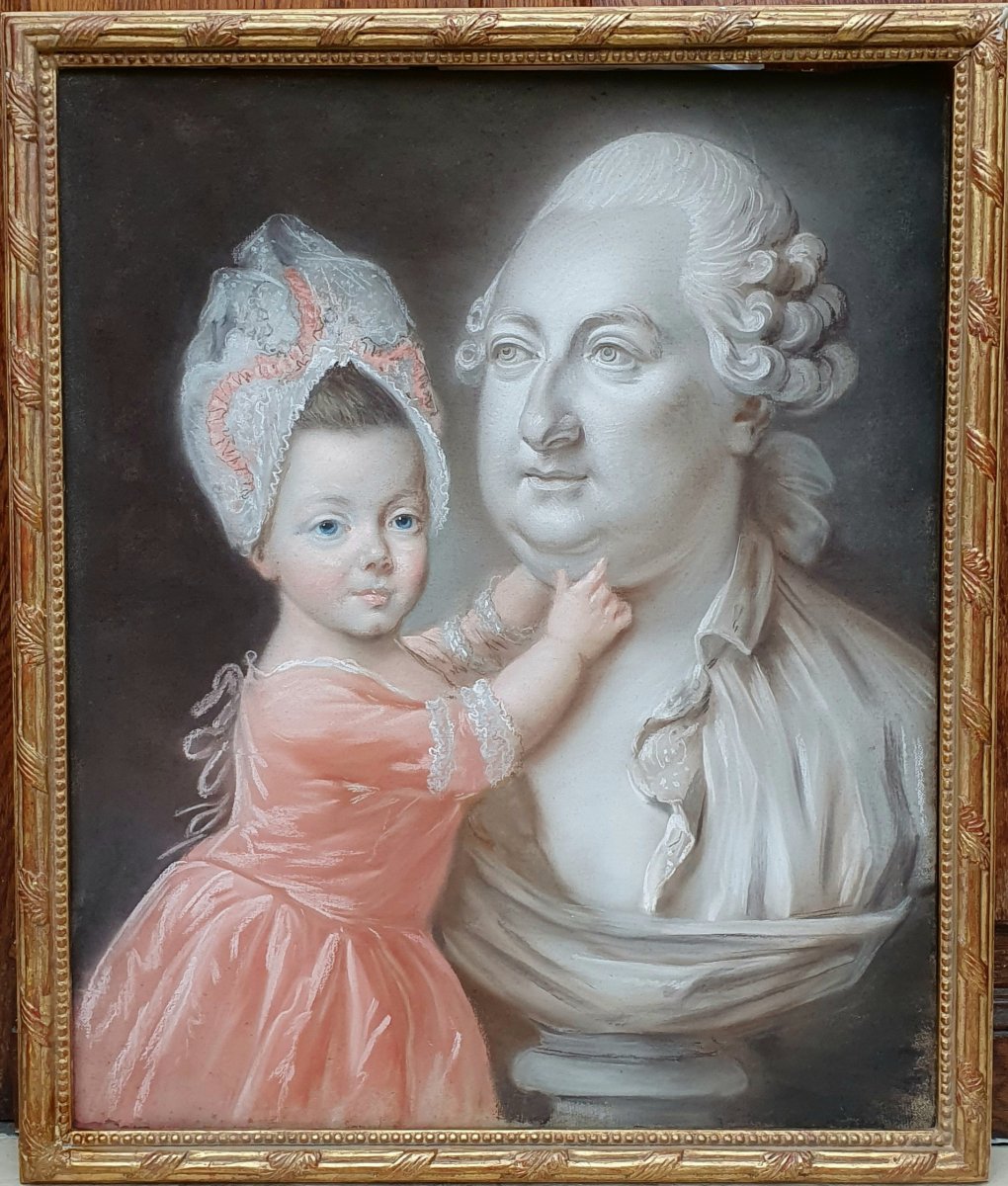 Portrait De Mademoiselle Arnoult Epoque Louis XVI-photo-4