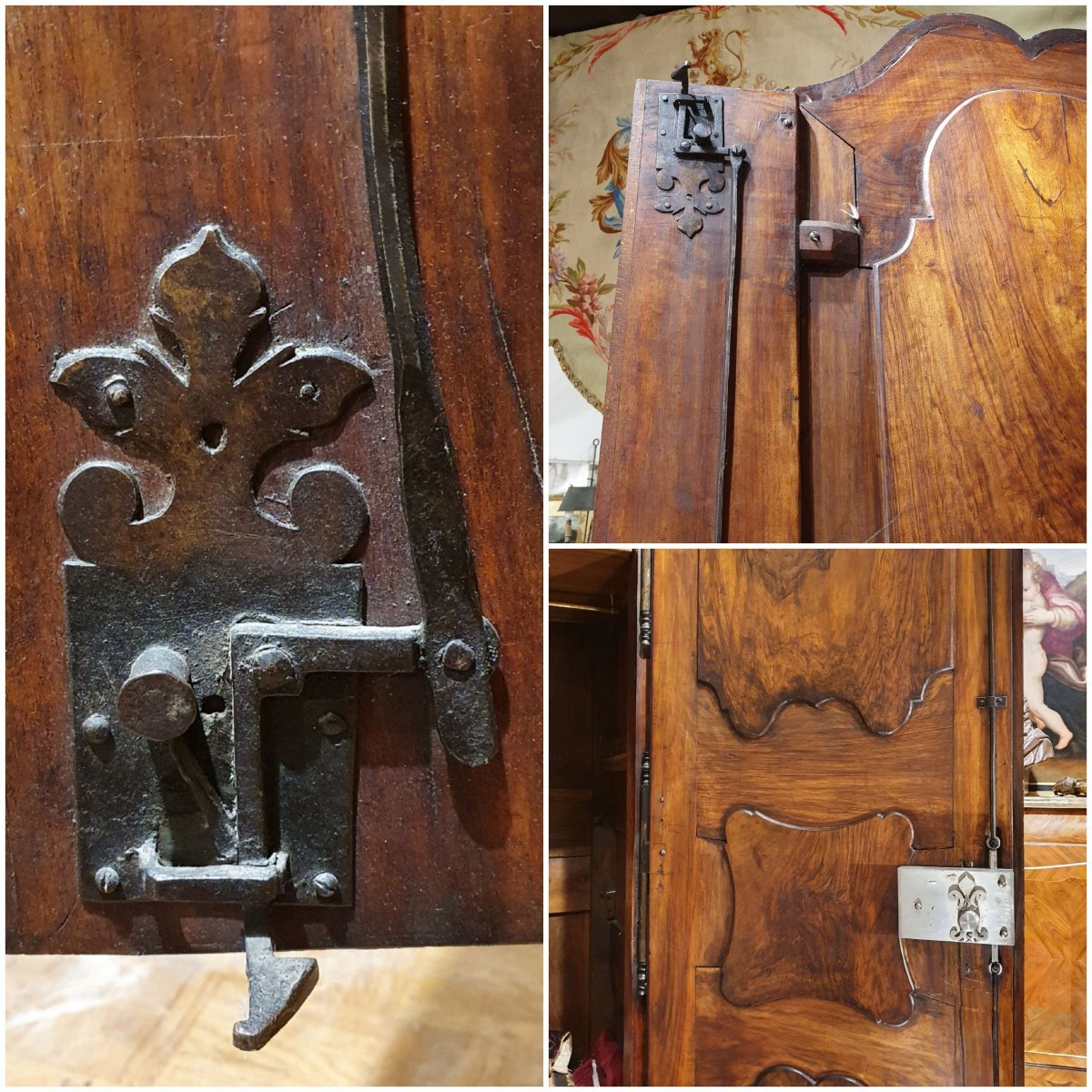 Importante Armoire Vallée Du Rhone Epoque Louis XV-photo-3