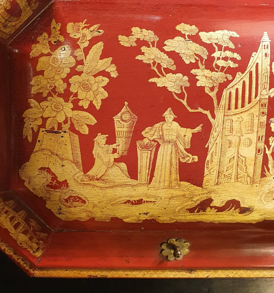 Rare Regency Period Wig Box-photo-3