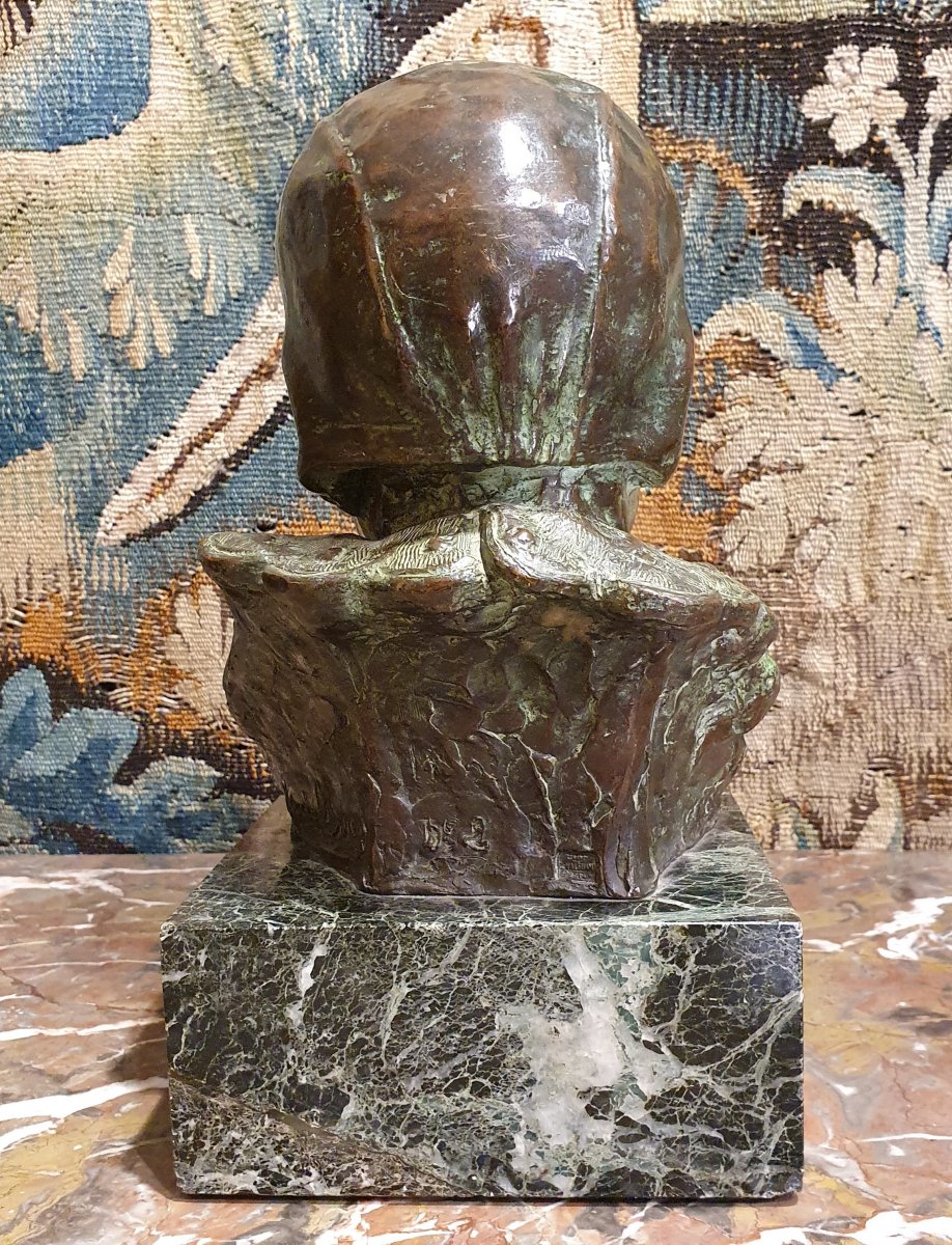 Buste De Poupon En Marbre Epoque XXème Siècle-photo-4