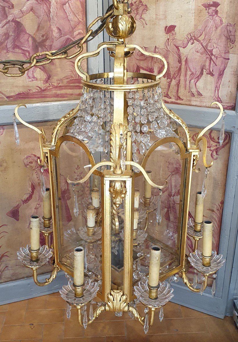 Importante Lanterne De Style Rococo-photo-2