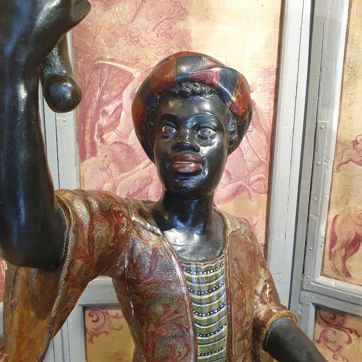 Two Important Statues Of Moors From The XIXth Century-photo-5
