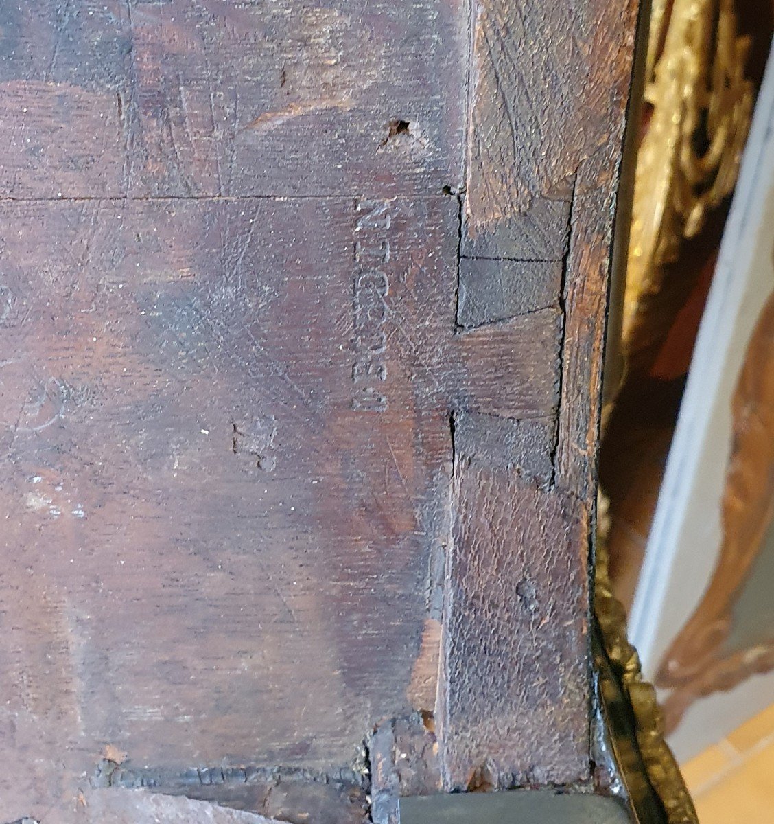 Important Bureau Plat Epoque Régence-photo-5