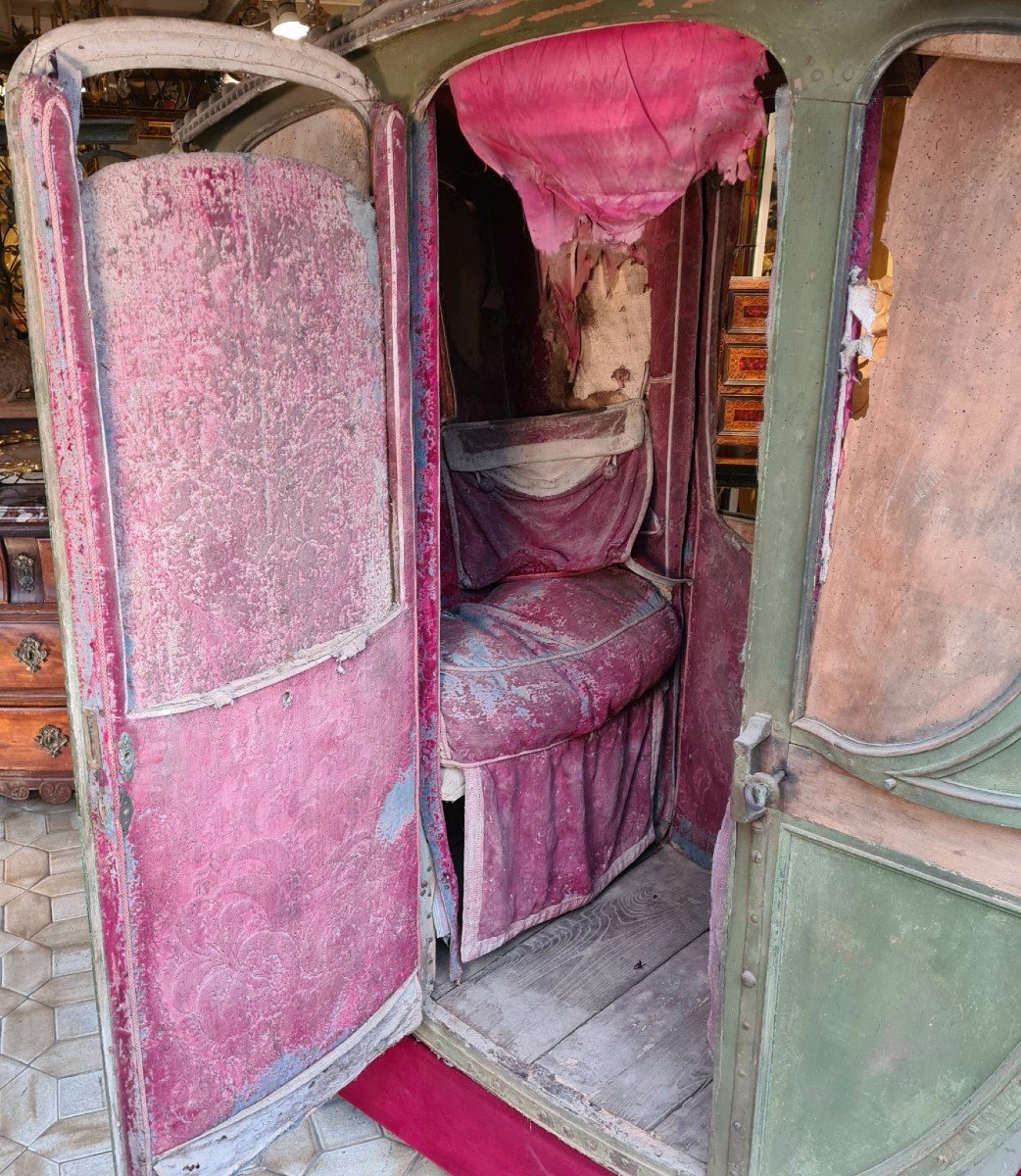 Chaise à Porteurs Dite Muletière Epoque Louis XV-photo-4