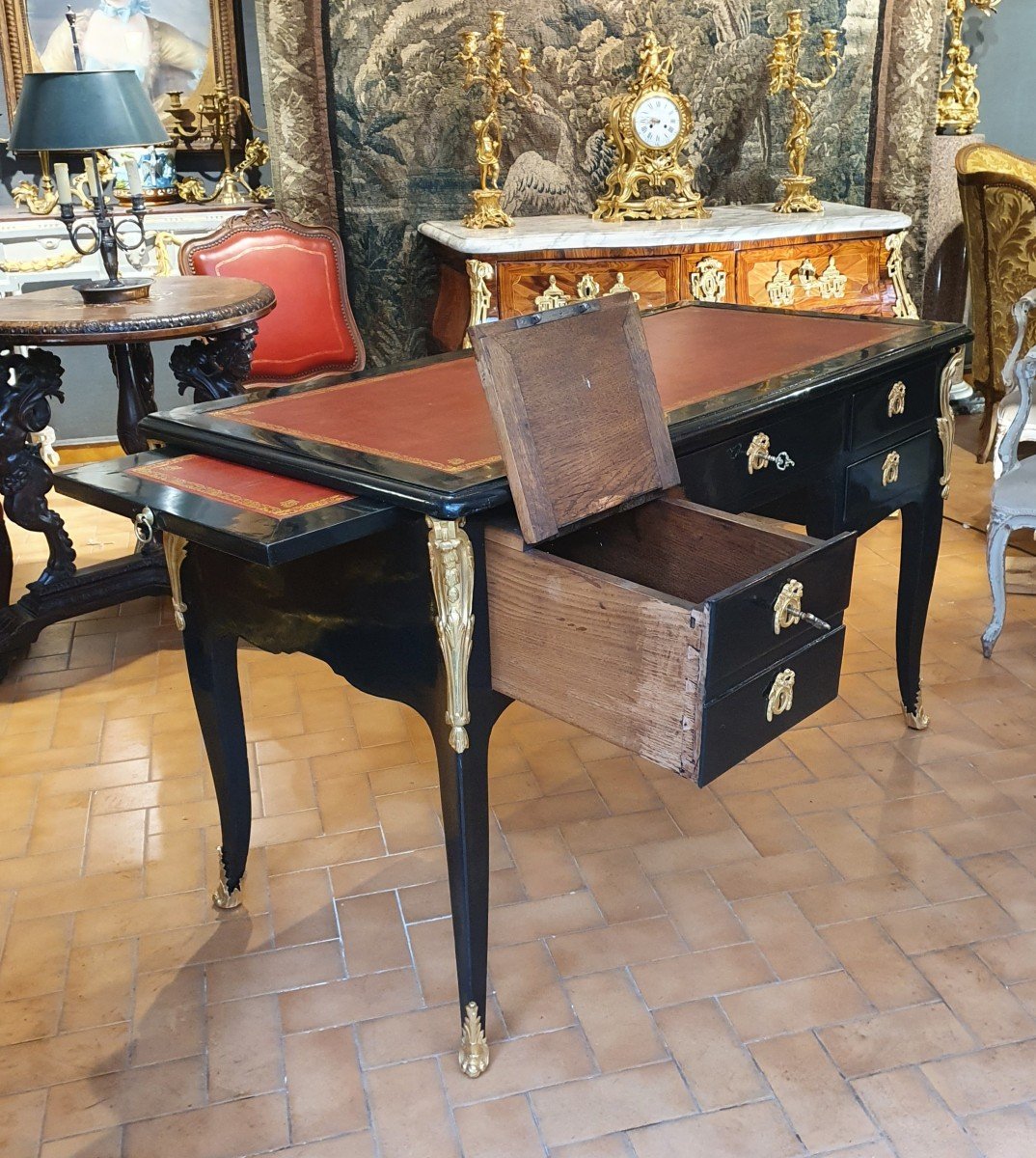 Louis XV Period Flat Desk-photo-3