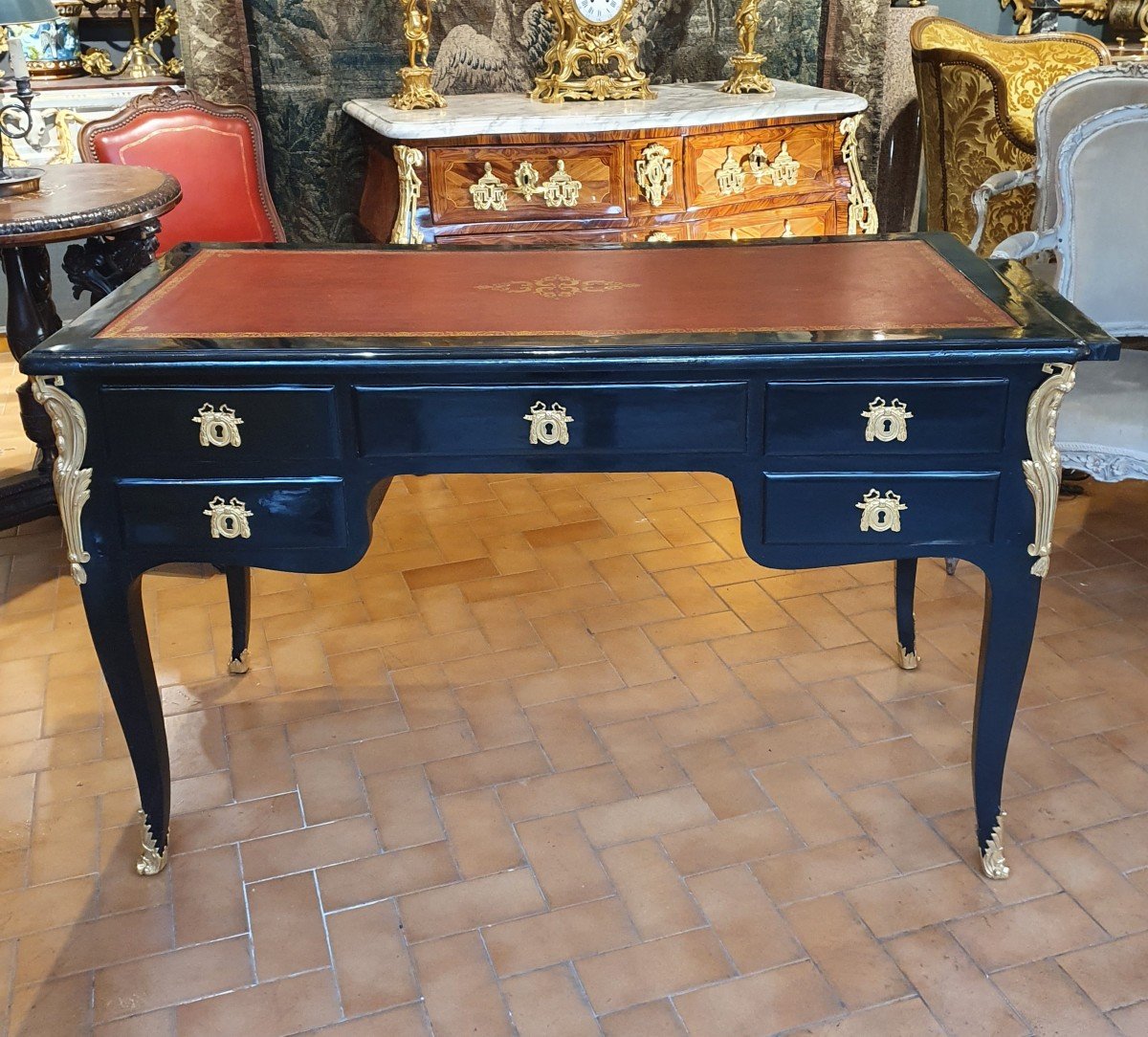 Louis XV Period Flat Desk-photo-1