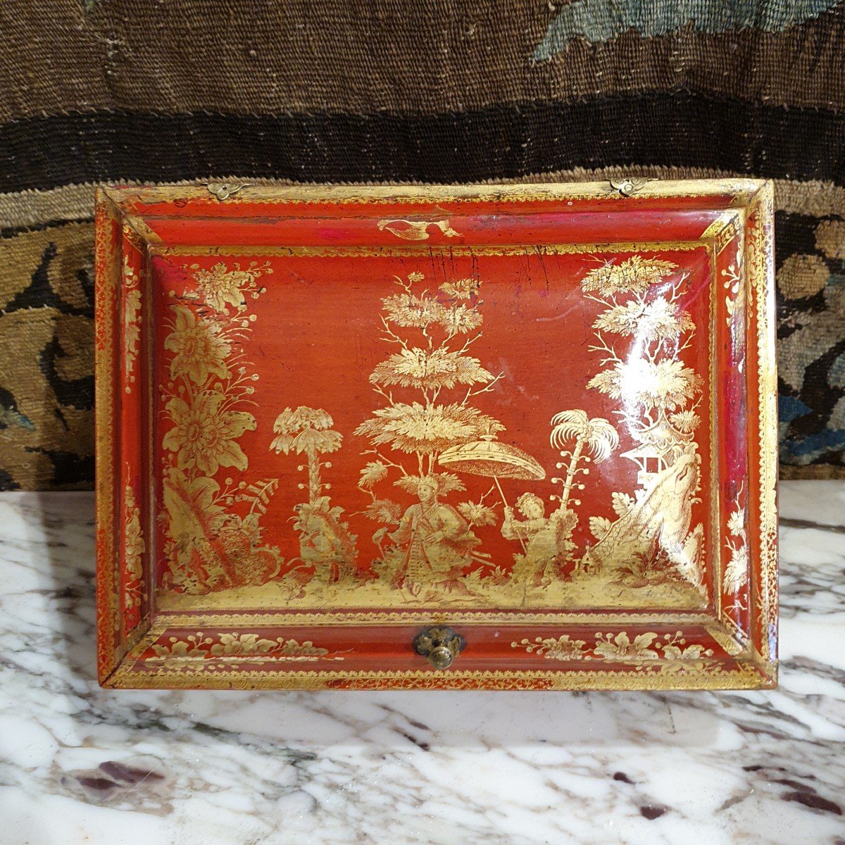 Coffret à Perruques Epoque Régence-photo-2
