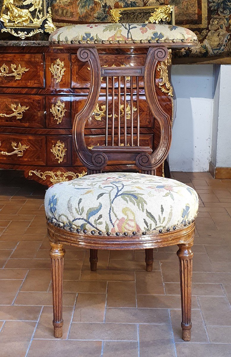Chaise Ponteuse Epoque Louis XVI-photo-2