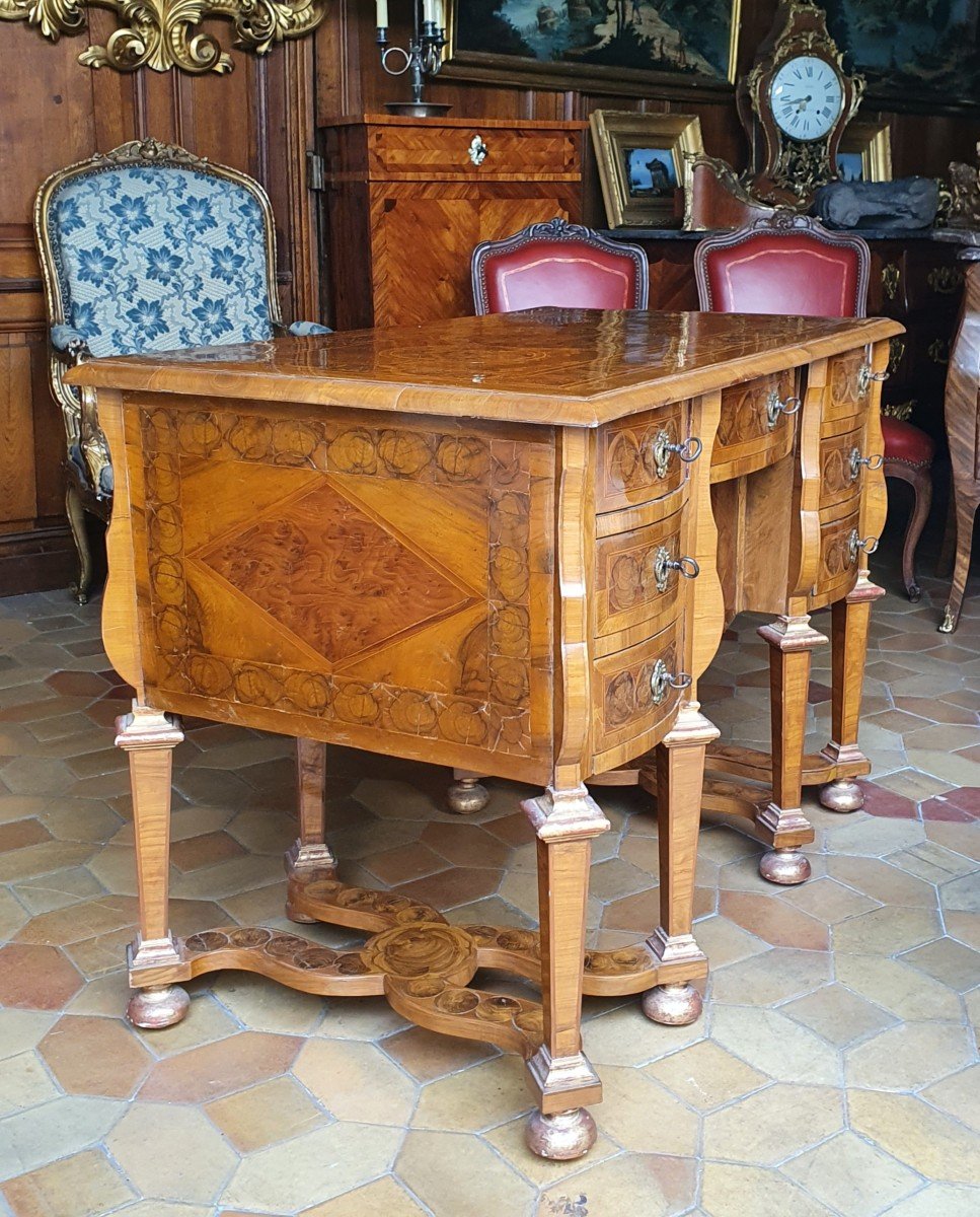 Bureau Mazarin Epoque Louis XIV-photo-4