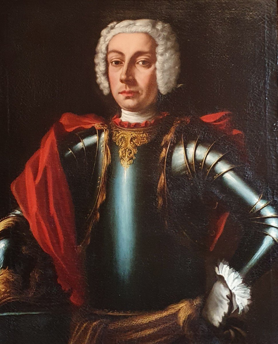 Potrait Présumé Du Prince Eugène De Savoie XVIIIème Siècle-photo-2
