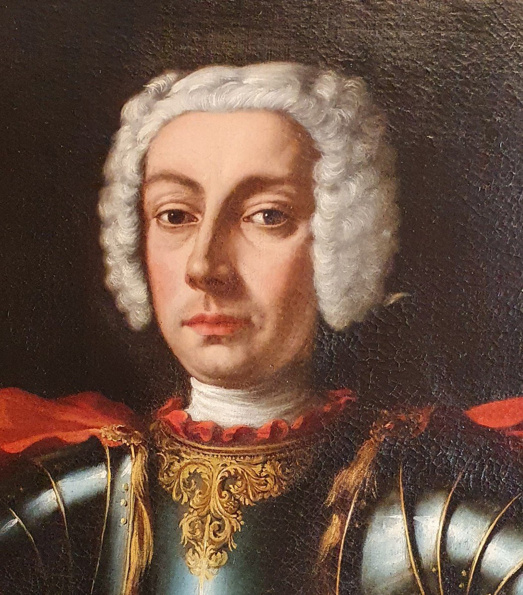 Potrait Présumé Du Prince Eugène De Savoie XVIIIème Siècle-photo-3