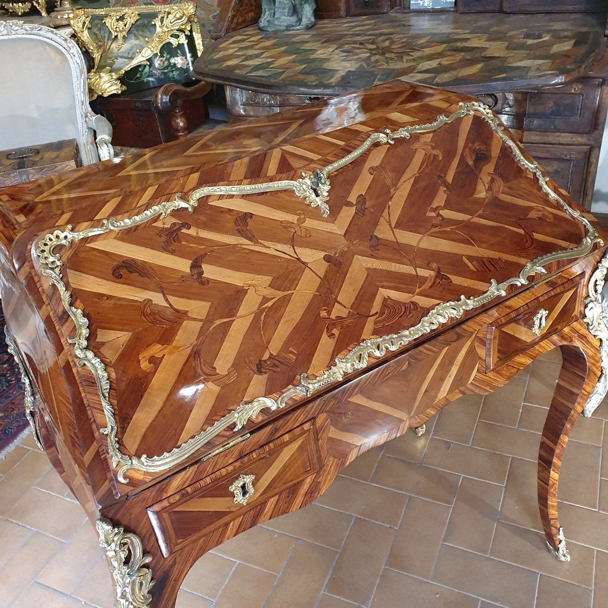 Slope Desk Louis XV Period-photo-2