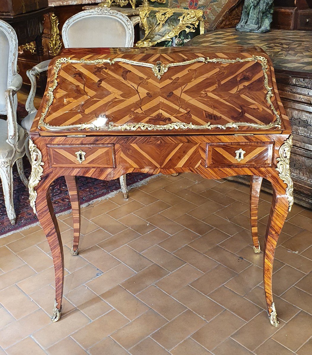 Slope Desk Louis XV Period-photo-6