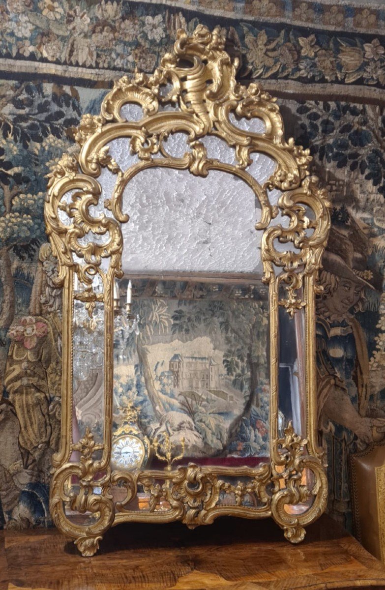 Important Parecloses Mirror Louis XV Period